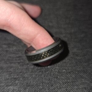 Men's Triton Tungsten Carbon Fiber Ring 10.5